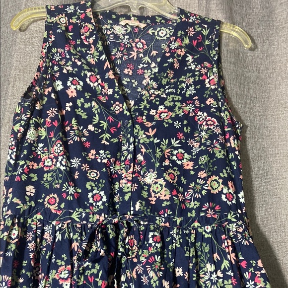 GAP Blue and Pink floral v-neck dress - Picture 3 of 5